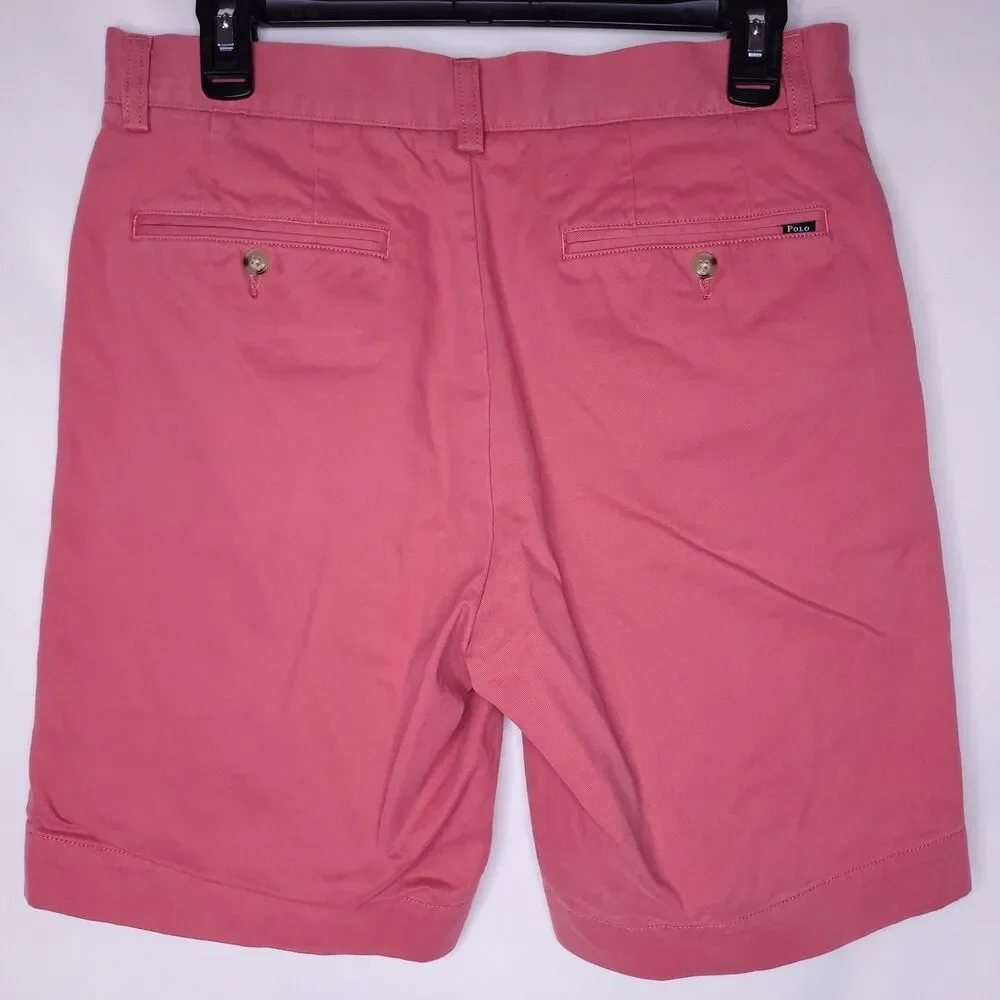 Polo Ralph Lauren Chino Shorts Mens 30 Red Classic Fit 9
